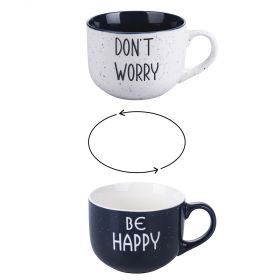 Set 2 Mug jumbo 500 ml, Be Positive