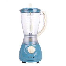 Frullatore elettrico 1,8 L, 4 velocità, funzione Pulse, 350W, azzurro e avorio, Kooper