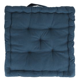 Cuscino materasso per sedia 40x40x8 cm, blu, Sibilla