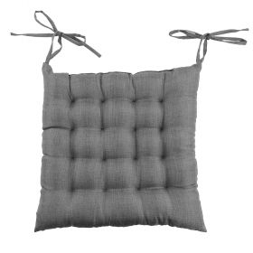 Cuscino sedia con laccetti 40x40 cm, grigio, Sibilla