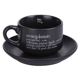 Tazzina caffè con piattino 90 ml, Victionary Scorpione