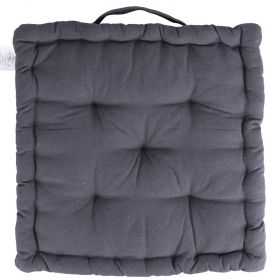 Cuscino materasso per sedia 40x40x8 cm, grigio, Sibilla