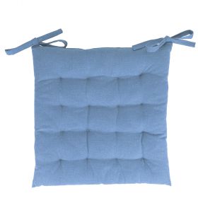 Cuscino sedia con lacci 40x40 cm, azzurro polvere, Sibilla