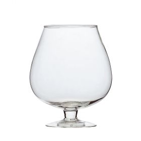 Vaso d'arredo a coppa per fiori in vetro soffiato h.22 cm, Ester Sibilla