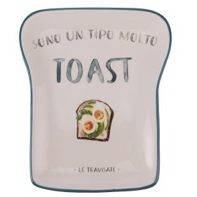 Piattino toast in ceramica, Le Travisate