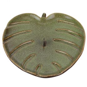 Porta zampirone in porcellana, 18x16x2,5 cm, verde, Jungle