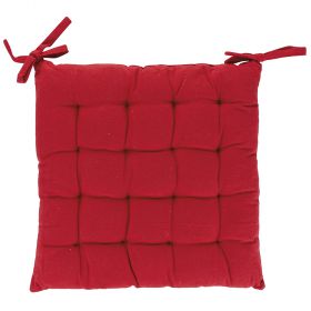 Cuscino sedia con lacci 40x40 cm, rosso, Sibilla