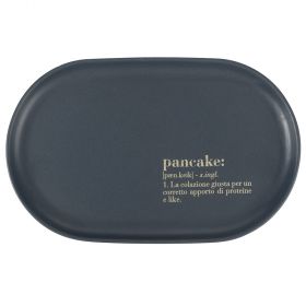 Piatto Pancake 24x15,3 cm in gres, Victionary