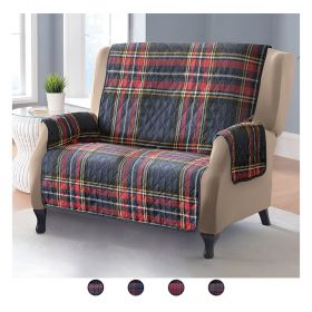 Copridivano 3 posti tartan antimacchia 279x179 cm, Sibilla