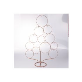 Albero di Natale in ferro h. 82 cm, 18 ganci, rame, XMas