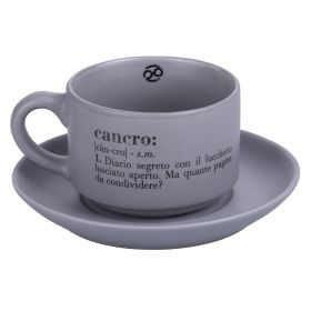 Tazzina caffè con piattino 90 ml, Victionary Cancro