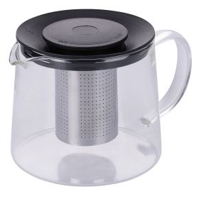 Teiera tonda 1 L in vetro borosilicato, SìChef