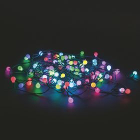 Filo 50 sfere led multicolor, uso esterno, 6 m, Santa's House