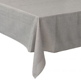 Tovaglia grigio chiaro 140x240 cm impermeabile e antimacchia