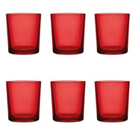 Set 6 bicchieri acqua 270 ml, Color Red Sibilla