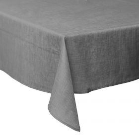 Tovaglia 140x240 cm antimacchia, grigio scuro, Solid Sibilla