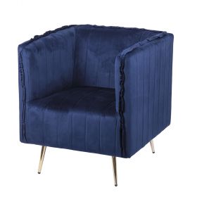 Poltrona vintage 73x75x82 cm, blu, Sibilla