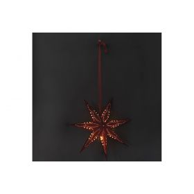 Stella led decorativa Ø 60 cm, rosso, XMas Paper