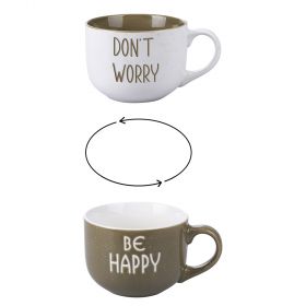 Set 2 Mug jumbo 500 ml, Be Positive