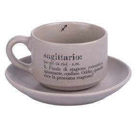 Tazzina caffè con piattino 90 ml, Victionary Sagittario