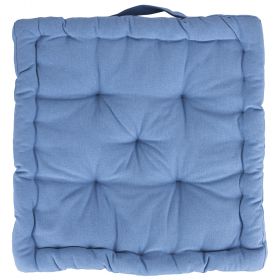 Cuscino materasso per sedia 40x40x8 cm, azzurro polvere, Sibilla