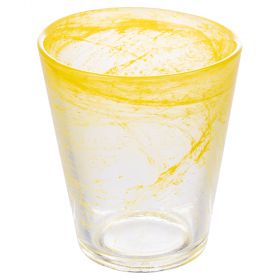 Bicchiere acqua conico giallo 250 ml, Alabastro