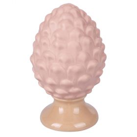 Pigna decorativa in ceramica, rosa, 4 Toni