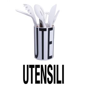 Set portautensili con 7 utensili inclusi, Bigismore