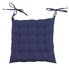 Cuscino sedia con laccetti 40x40 cm, blu, Sibilla