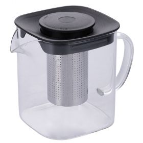 Teiera quadrata 1 L in vetro borosilicato, SìChef