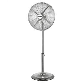 Ventilatore a piantana 4 pale Ø 40 cm,  50W, silver, Kooper