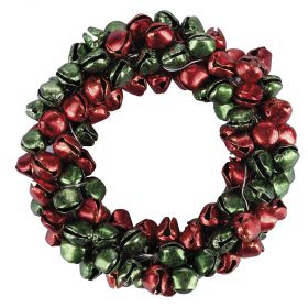 Porta tovagliolo ad anello con perline, verde e rosso, Jingle Bells