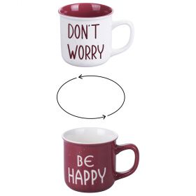 Set 2 Mug 320 ml, Be Positive