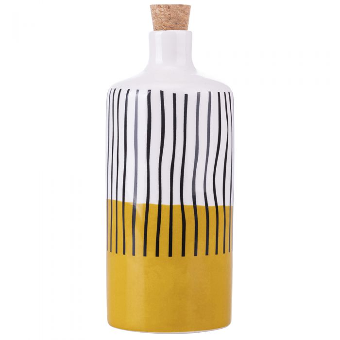 Oliera cilindrica in ceramica 866 ml tappo in sughero Venice