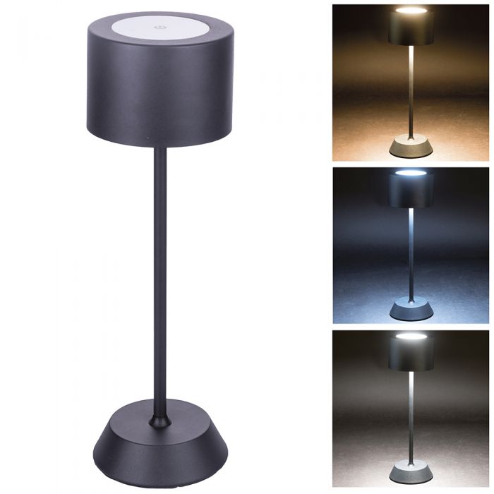 Lampada touch led ricaricabile da tavolo con regolazione della luminos